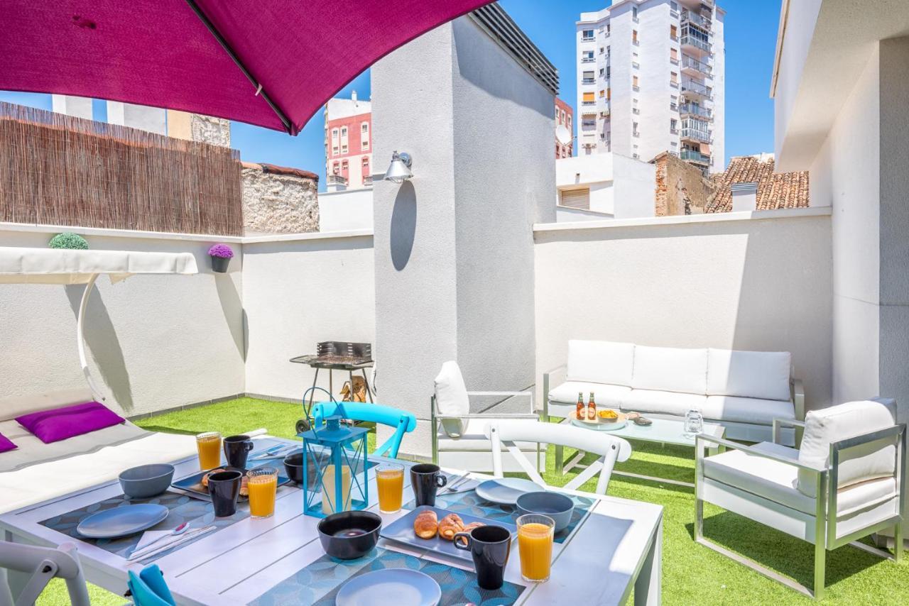 Atico Con Terraza Ac 1hab En El Centro Y Piscina Comunitaria Apartament Malaga